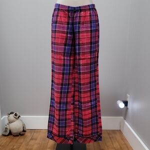 The Dreamer Flannel Sleep Pant Red & Purple Plaid Sz. S